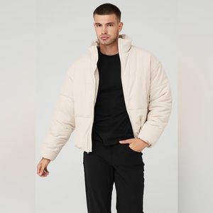 Alo Yoga Corduroy Stage Puffer Jacket // Bone // Men’s L